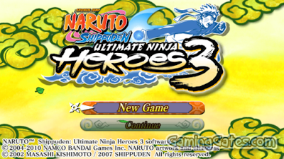 download naruto ultimate ninja heroes 3 psp iso highly compressed